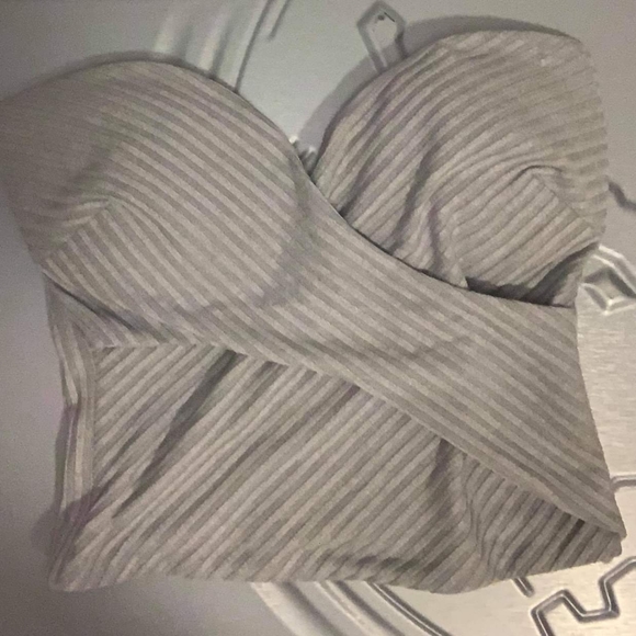 Grey Bustier Top - Picture 1 of 3